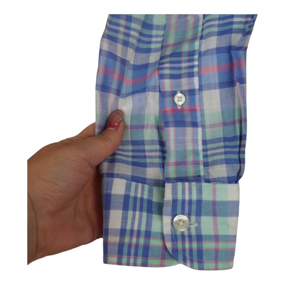 Vineyard Vines Mens Plaid Long Sleeve Slim‎ Fit Tucker Shirt Size M - Picture 3 of 8